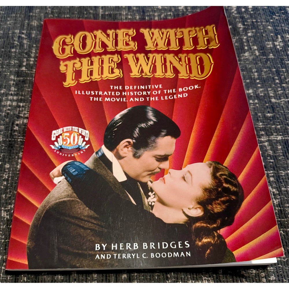 Simon & Schuster Gone With The Wind 50th Anniversary Illustrated History Book EX